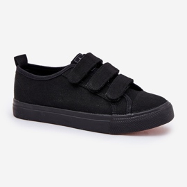 Zapatillas de zapatillas de velcro juveniles negro 6