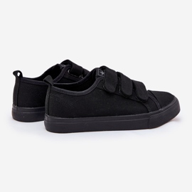 Zapatillas de zapatillas de velcro juveniles negro 2
