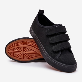 Zapatillas de zapatillas de velcro juveniles negro 5