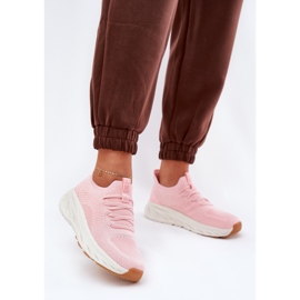 Sportes deportivos femeninos cómodos Big Star RR274A131 Hi-polish Pink System rosa 2