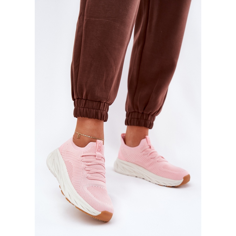 Sportes deportivos femeninos cómodos Big Star RR274A131 Hi-polish Pink System rosa 2