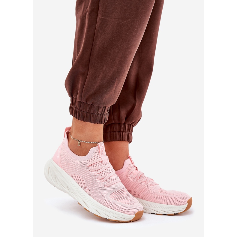 Sportes deportivos femeninos cómodos Big Star RR274A131 Hi-polish Pink System rosa 1