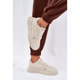 Zapatillas de deporte femenino Big Star nn274668 beige 7