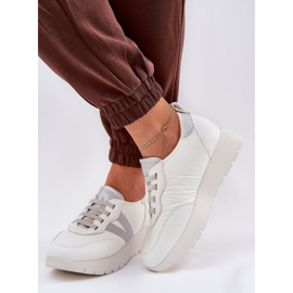 Zapatos deportivos femeninos en la plataforma Vinceza 58510 White blanco 3