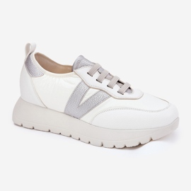 Zapatos deportivos femeninos en la plataforma Vinceza 58510 White blanco 4