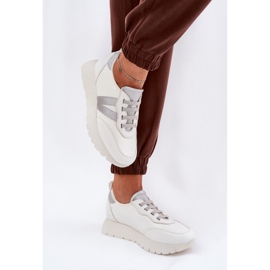 Zapatos deportivos femeninos en la plataforma Vinceza 58510 White blanco 5