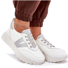 Zapatos deportivos femeninos en la plataforma Vinceza 58510 White blanco 9