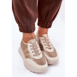 Vinceza Zapatos deportivos femeninos en la plataforma Vincez 58510 Zlotys dorado 5