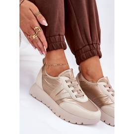Vinceza Zapatos deportivos femeninos en la plataforma Vincez 58510 Zlotys dorado 7