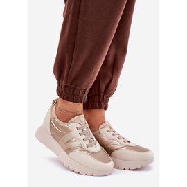 Vinceza Zapatos deportivos femeninos en la plataforma Vincez 58510 Zlotys dorado 1
