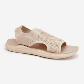 Sandalias deportivas femeninas beige 4