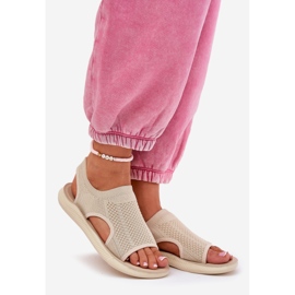 Sandalias deportivas femeninas beige 1