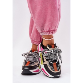 Zapatillas deportivas para mujeres con zapatillas con doble cordón negro 3