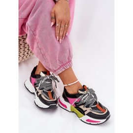 Zapatillas deportivas para mujeres con zapatillas con doble cordón negro 7