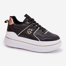Zapatos deportivos femeninos en la plataforma negro 4