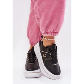 Zapatos deportivos femeninos en la plataforma negro 3