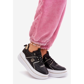 Zapatos deportivos femeninos en la plataforma negro 1