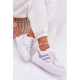 Zapatillas con plataforma para mujer, color morado violeta 7