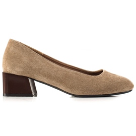 Zapatos de tacón casuales de Sergio Leone beige 2
