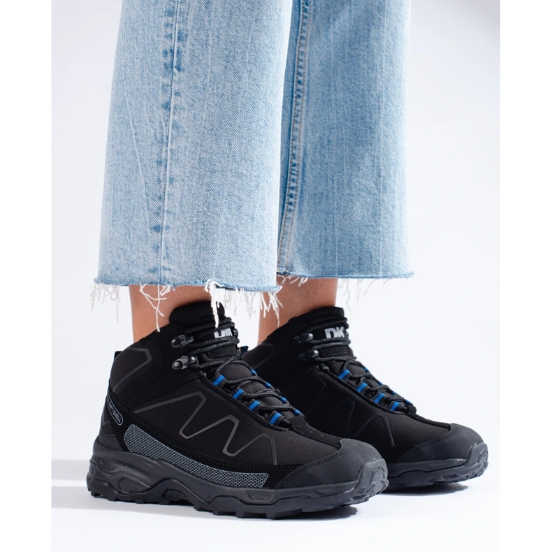 Zapatillas deportivas trekking mujer caña alta DK negro 1