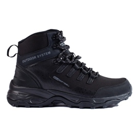 Cómodas zapatillas de trekking de mujer con pala alta DK negro 4