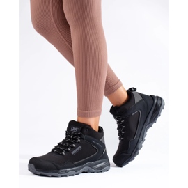 Zapatillas trekking mujer altas DK negro y gris 1
