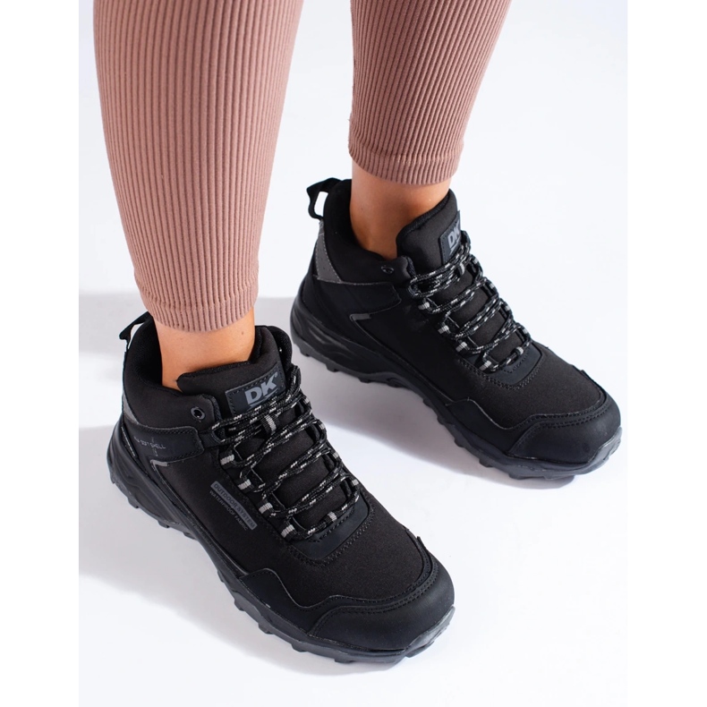 Zapatillas trekking mujer altas DK negro y gris 2