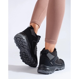Zapatillas trekking mujer altas DK negro y gris 3