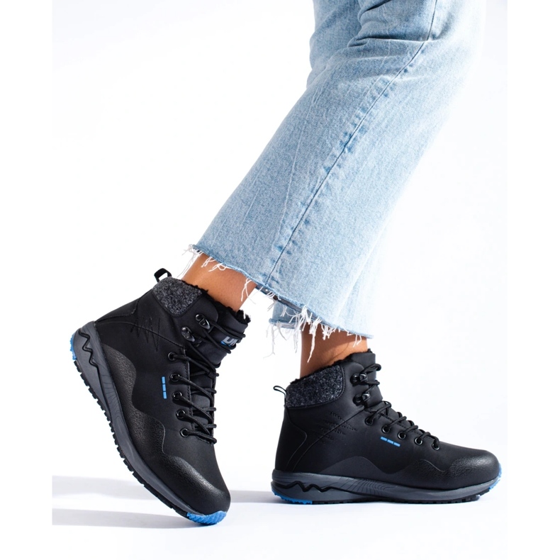 Cálidas botas trekking mujer DK negro 1