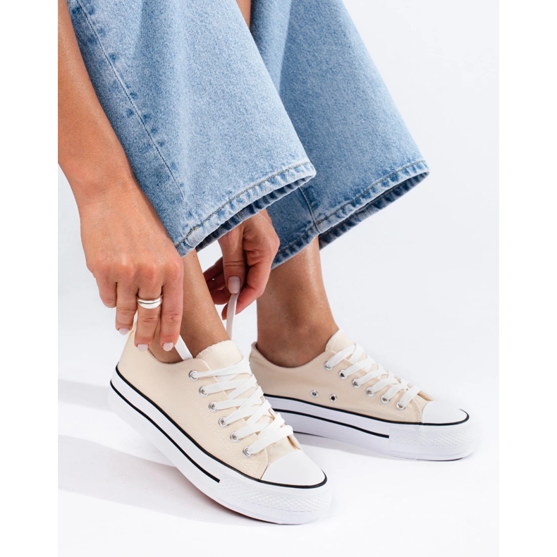 Deportivas mujer Shelovet beige 1