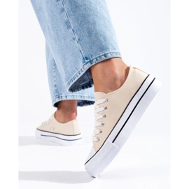 Deportivas mujer Shelovet beige 3