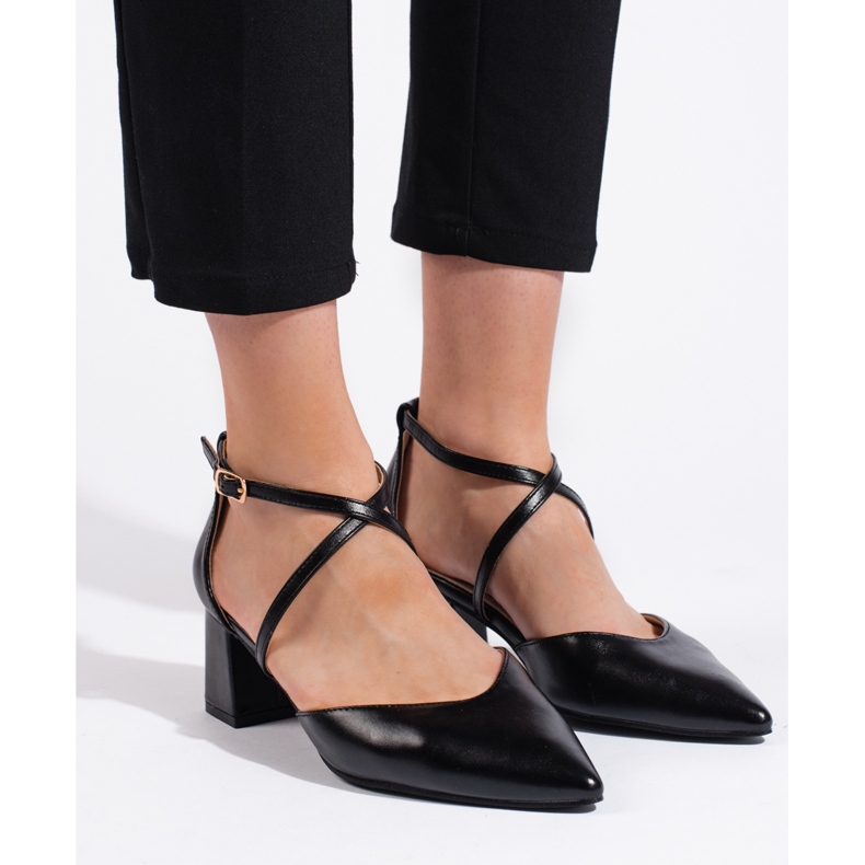 Goodin Sandalias puntiagudas mujer negras negro 2 Goodin Sandalias puntiagudas mujer negras negro 2