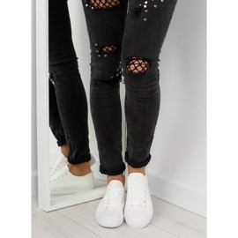 Deportivas blancas monocolor mujer blanco 2 Deportivas blancas monocolor mujer blanco 2