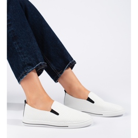 Deportivas mujer caladas blancas blanco 3