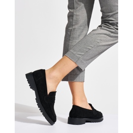 Mocasines mujer ante negro 2