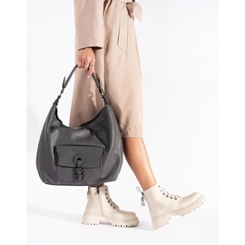 Botines mujer piel beige con cordones 2 Botines mujer piel beige con cordones 2