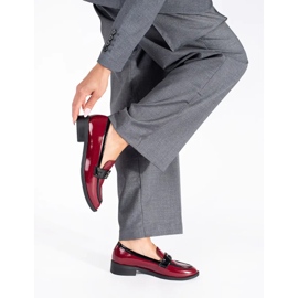 Mocasines mujer charol burdeos rojo 2 Mocasines mujer charol burdeos rojo 2