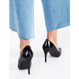 Stilettos de mujer charol negro 4