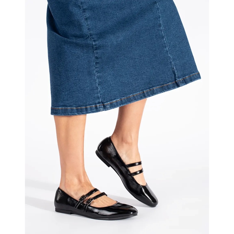 Bailarinas charol negro con cierre 2 Bailarinas charol negro con cierre 2