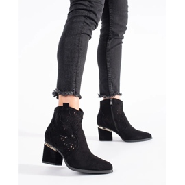 Botas cowboy mujer caladas negras negro 1 Botas cowboy mujer caladas negras negro 1