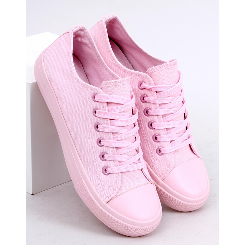 Zapatillas rosa monocolor rosa para mujer rosa 1