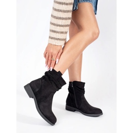 Botas cowboy mujer ante negro 1