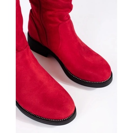 Botas cowboy mujer ante rojo 5
