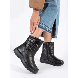 Botas de nieve negras para mujer negro 3
