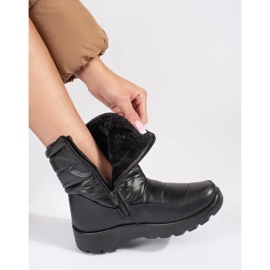 Botas de nieve negras para mujer negro 4