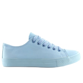 Deportivas de mujer monocolor azul y azul 5