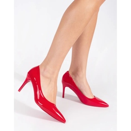 Seastar Tacones de mujer clásicos lacados en rojo 2