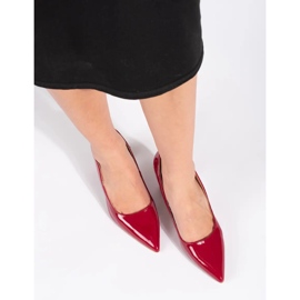 Seastar Elegantes zapatos de tacón charol rojo 2