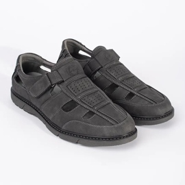 Shelvt Mocasines calados grises para hombre 1 Shelvt Mocasines calados grises para hombre 1