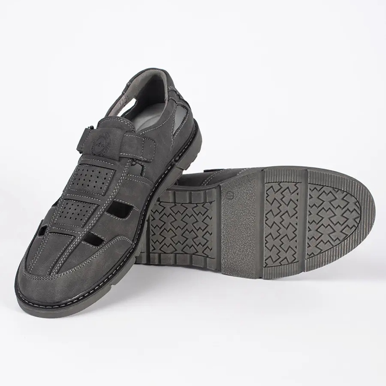 Shelvt Mocasines calados grises para hombre 2 Shelvt Mocasines calados grises para hombre 2